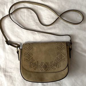 VEGAN SUEDE CROSSBODY BOHO SATCHEL PURSE